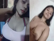 Desi Girl Big Boobs Showing Selfie For Lover