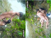 Desi Girl Sudipa Having Sex in the Waterfall and Gets Cum in her Mouth