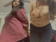 Gorgeous maal naked big boobs exposing selfie