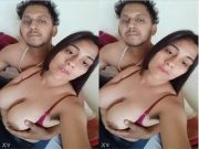 Indian Wife Boobs Pressing