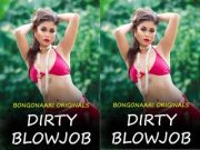 Sexy Bongo Naari Give Blowjob